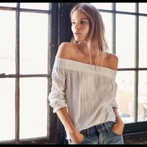 Rag n bone off shoulder top size M